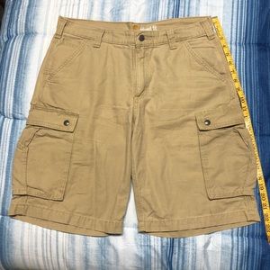Mens 34” Carhartt Relaxed Fit Tan Cargo Short